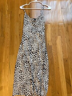 Leopard Print Midi Dress